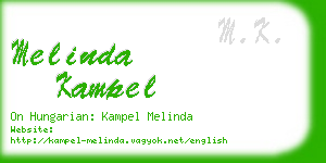 melinda kampel business card